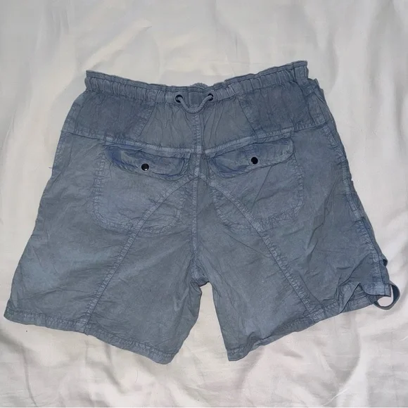 Free People Light Blue Cargo Shorts - Picture 4 of 8